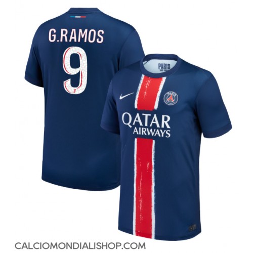 Maglie da calcio Paris Saint-Germain Goncalo Ramos #9 Prima Maglia 2024-25 Manica Corta